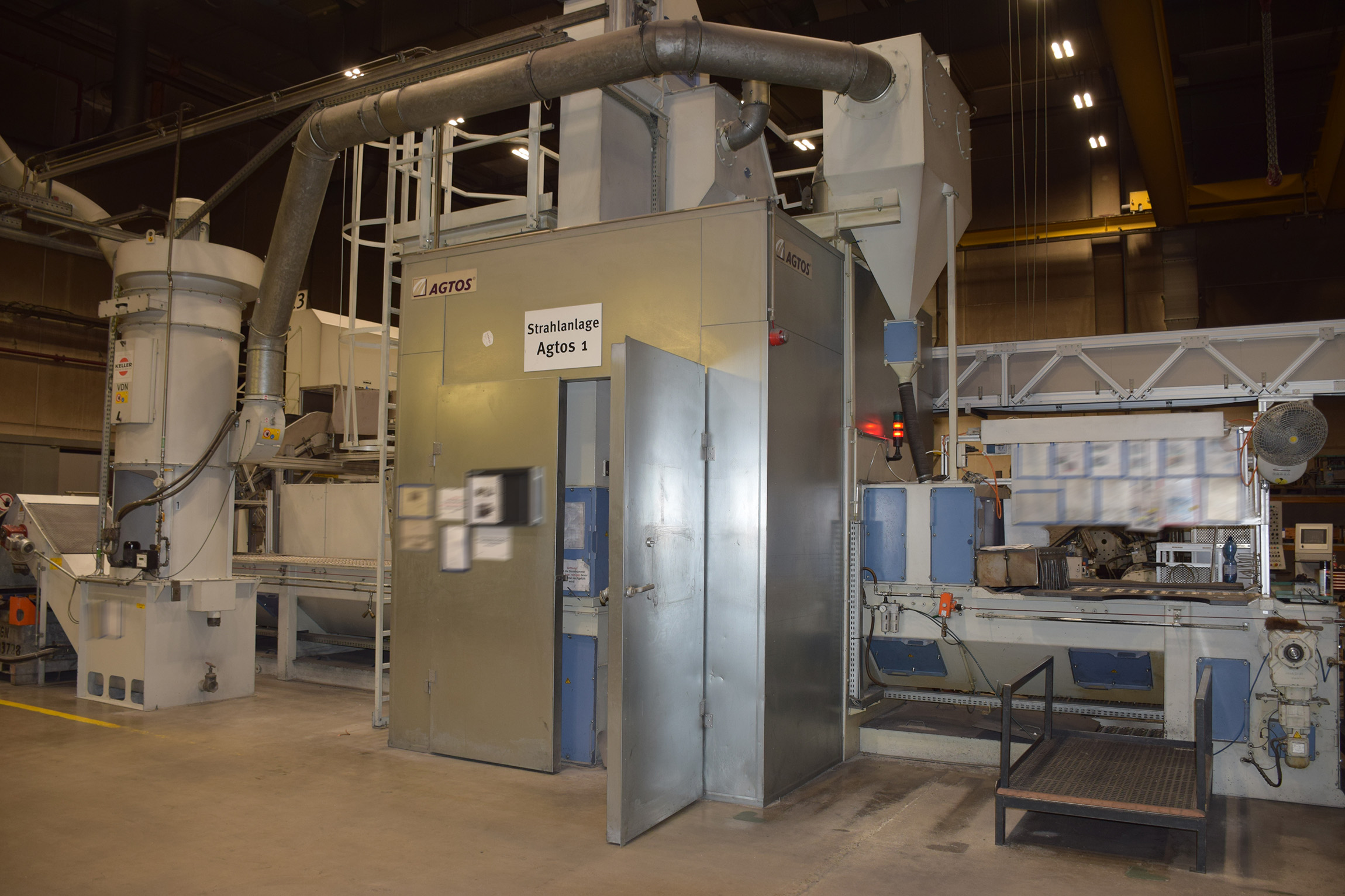 Agtos BS 10-05-02-3.6-04-11 Drahtgurt-Strahlanlage SA2134, gebraucht