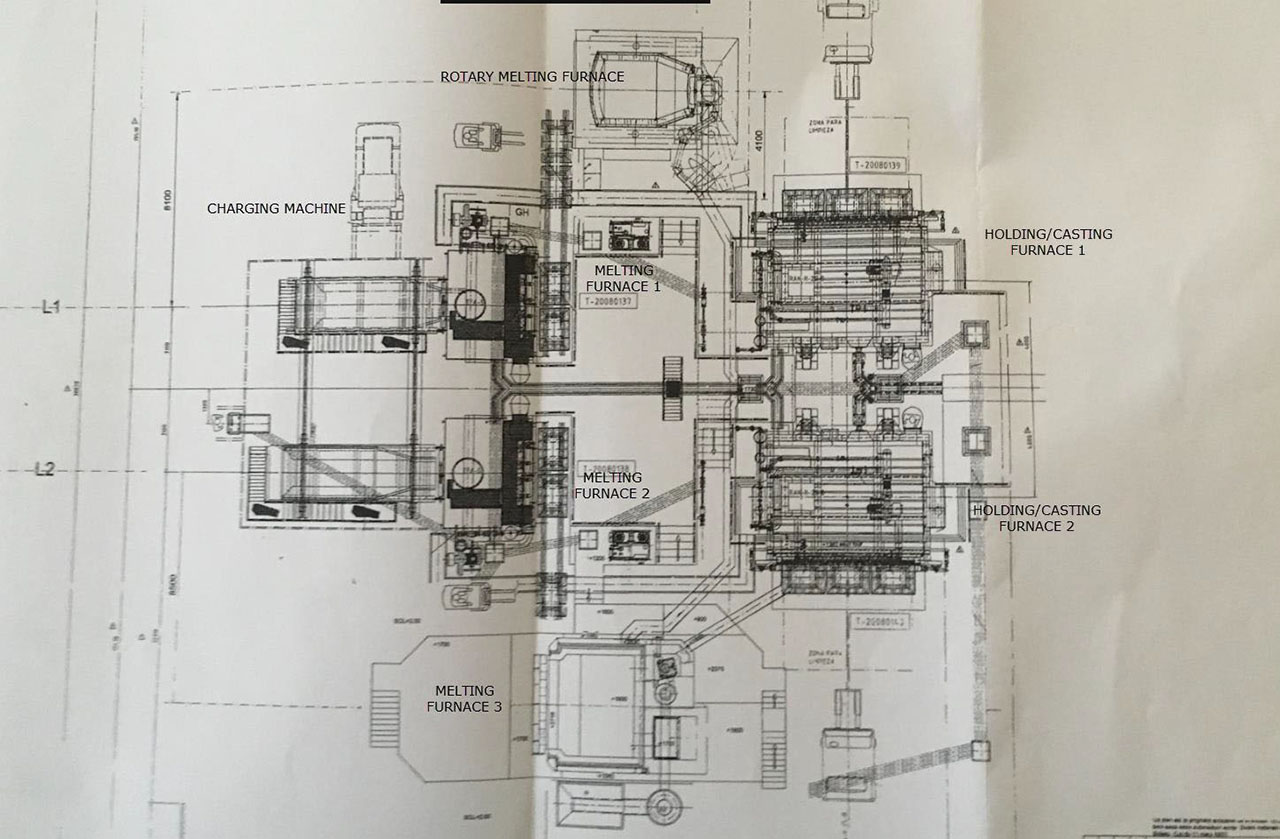 Aluminium Umschmelzwerk IA2541, gebraucht